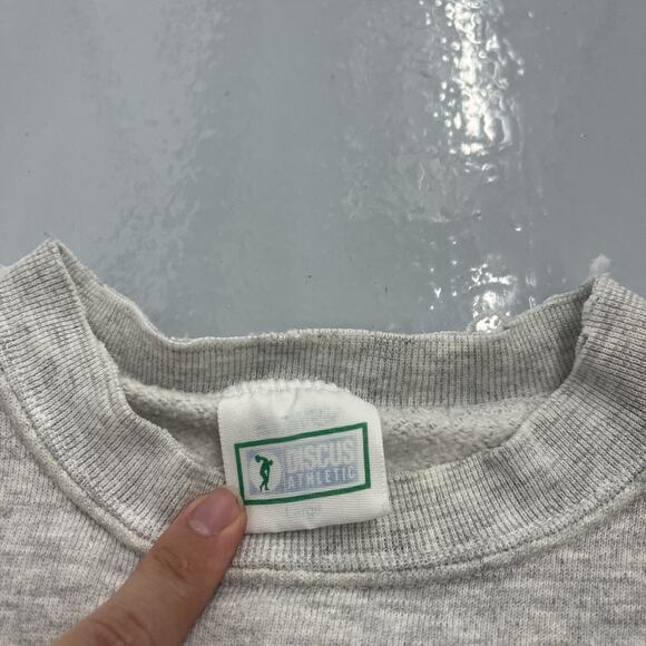 Vintage 80s Discus Athletic Grey Blank Sweatshirt - Picture 5 of 5